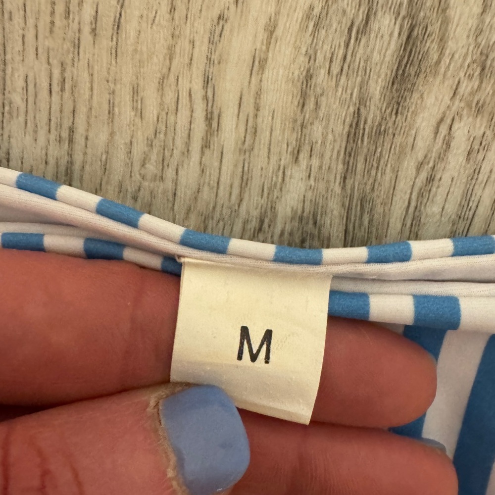 Blue Striped Bikini Set - Picture 3 of 6